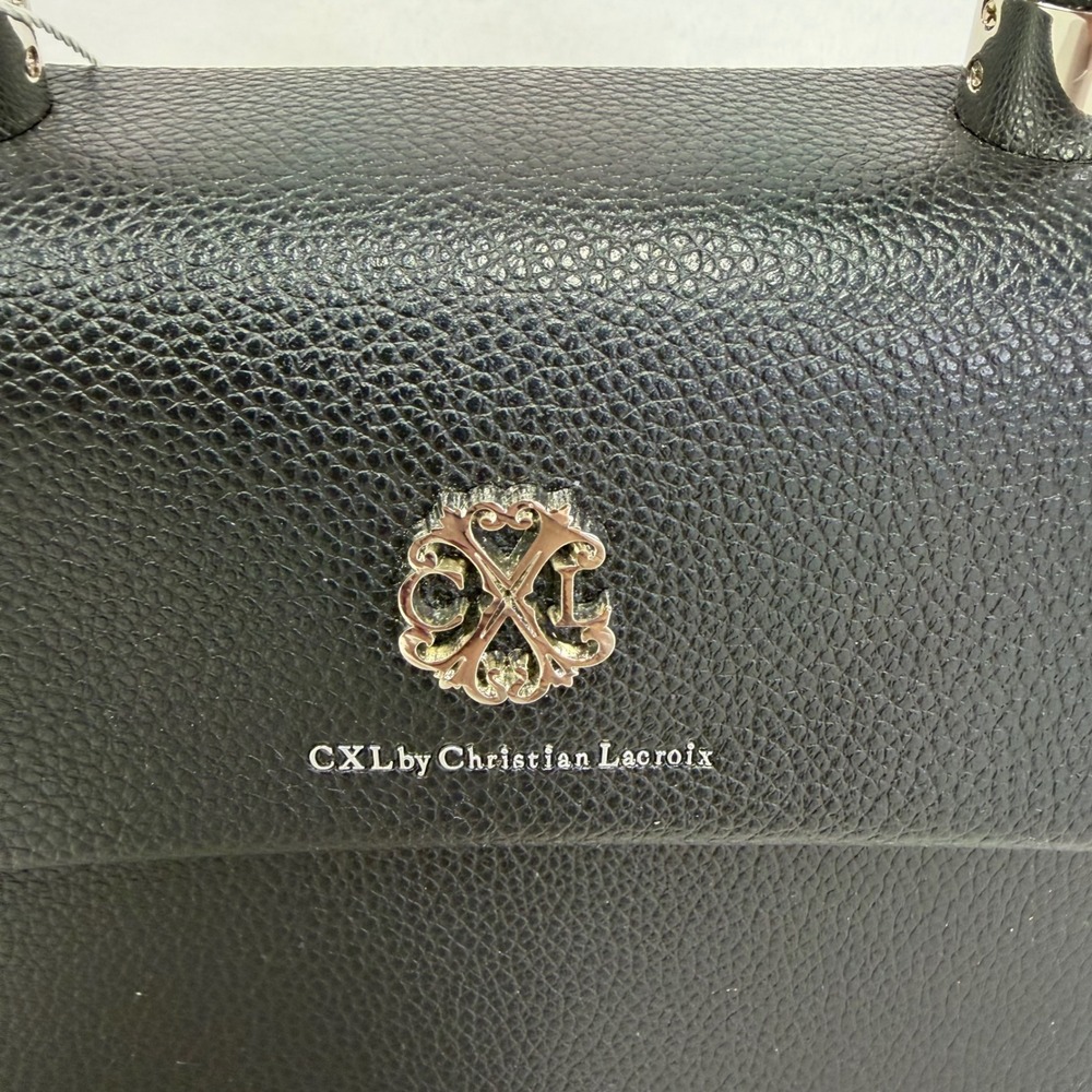 CXL by Christian Lacroix Jardin Braided Handle Crossbody Bag Black NWT Luxury - Picture 2 of 8
